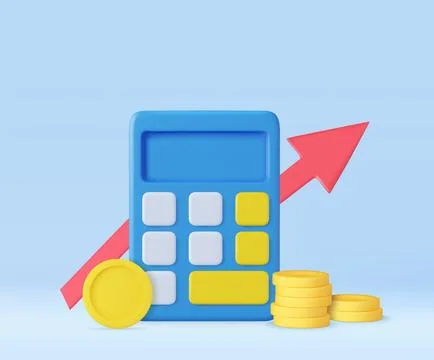 3d calculator icon Stock Illustration