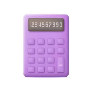 3d calculator icon. Match device element. Vector Stock Illustration