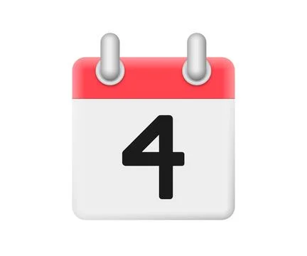 3d calendar with blank page. Vector illustration. Stock Illustration