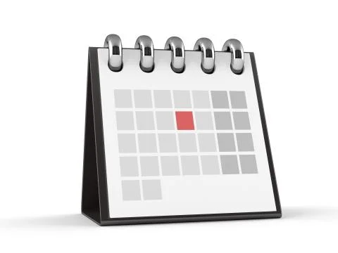 3D Calendar Stock Illustration