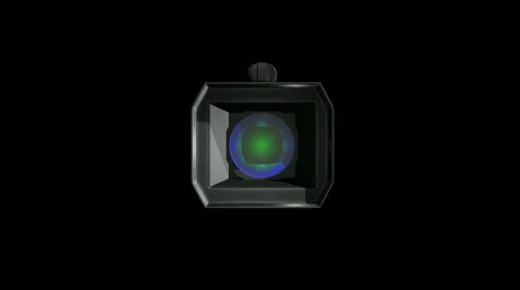 3D Camcorder 2 with alpha channel. Loopable. Stock Footage