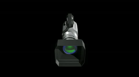 3D Camcorder with alpha channel. Loopable. 스톡 동영상 149323