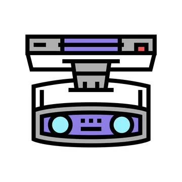 3d camera with face id technology color icon vector illustration Stock Illustration
