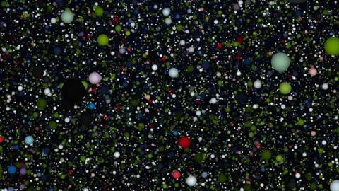 3D Camera Flying through Molecules. Colorful 3D Molecules. 4K Stock Footage 277216992