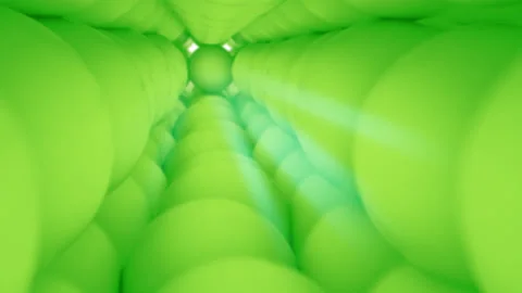 3D Camera movement Skin layer, Layer Cells, green Layer repair Effect. Stock Footage 158424470