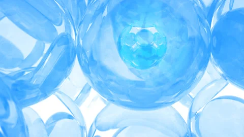 3D Camera Movement Skin layer, Layer Cells,ฺBlue layer, Beautiful skin, Repair e Video stock 159183318