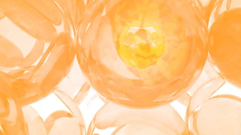 3D Camera Movement Skin layer, Layer Cells,layer, Beautiful skin, Repair effect. Stock Footage 159327987