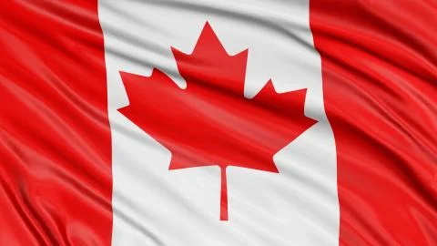 3D Canada Flag Stock Photos