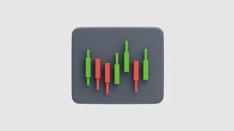 3D candlestick trading chart animation Stock Footage 327424946