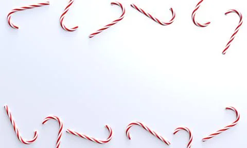 3d candy cane background. 3d rendering. Stock Illustration