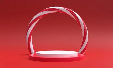 3d candy cane background. 3d rendering. Stock Illustration