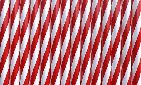 3d candy cane background. 3d rendering.	 Stock Illustration