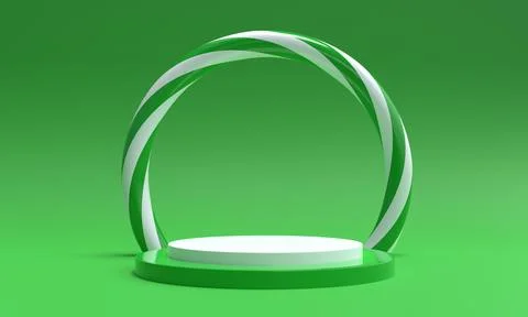 3d candy cane background. 3d rendering.	 Stock Illustration