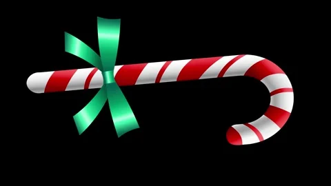 3d candy cane Stock Footage 252130788