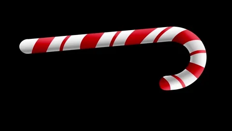 3D Candy Cane Stock Footage 252130970