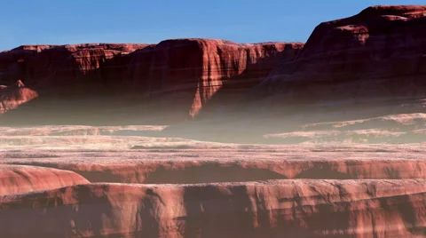3D Canyonlands Animation Stock Footage 46047773