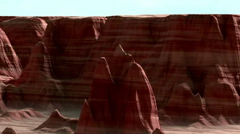 3D Canyonlands Animation Stock Footage 46049247