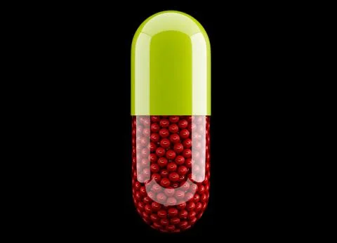 3d capsule Stock Illustration
