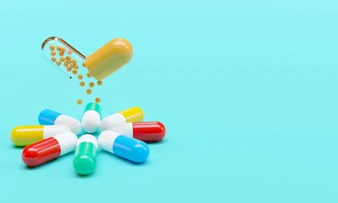 3D CAPSULE Stock Illustration