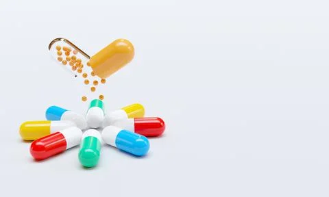 3D CAPSULE Stock Illustration