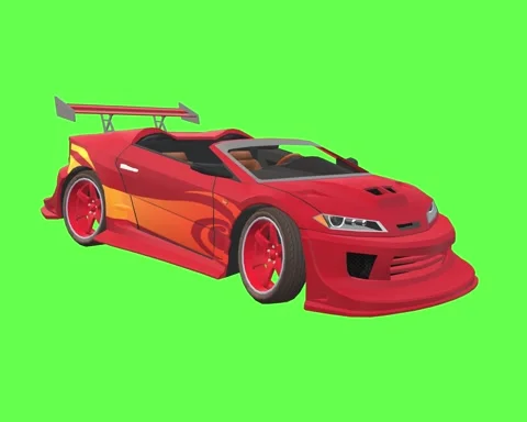 3D Car Animation looping Video Footage Stock Footage 334503613