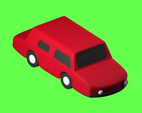 3D Car Animation looping Video Footage Red Car Stock Footage 334503656