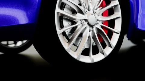 3D car bottom smooth camera movement Stock Footage 120029801