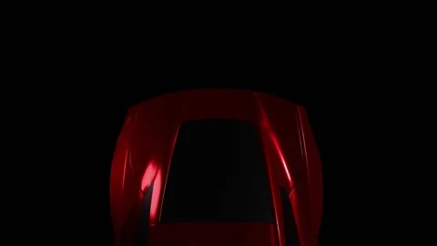 3D car model in the dark Stock Footage 116017664