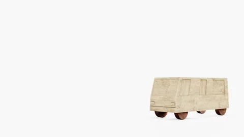 3D car on a white background Stock Footage 113501014