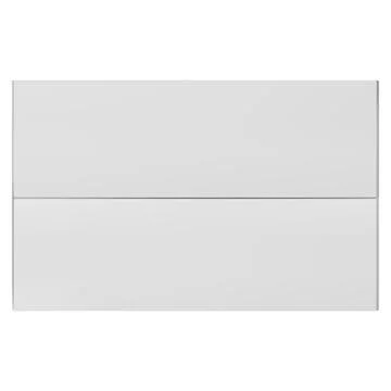 3D cardboard box view from above vector icon, realistic closed white carton Stock-Illustration