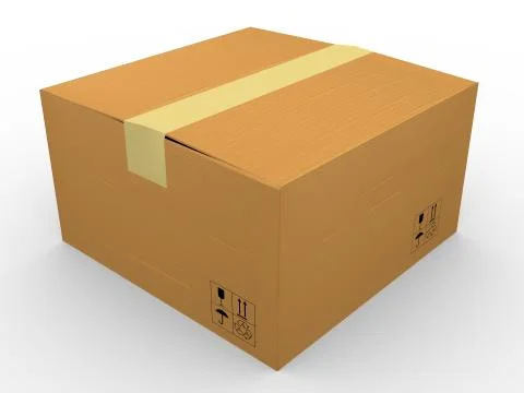 3d carton Stock Illustration