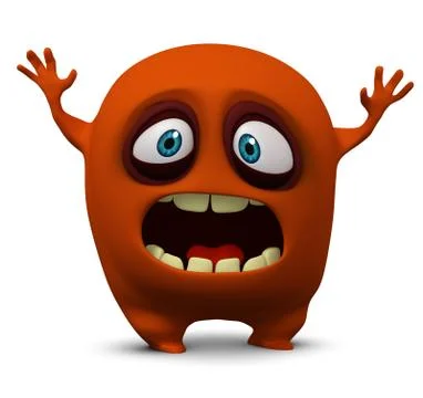 3d cartoon beast Stock Illustration