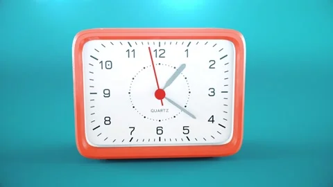 3d Cartoon Clock Time lapse Stock Footage 211803810