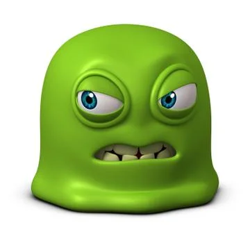 3d cartoon computer bug Stock-Illustration