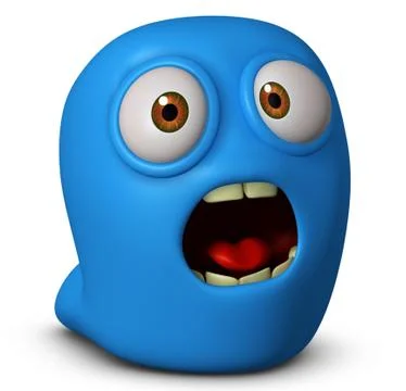 3d cartoon computer bug Stock-Illustration