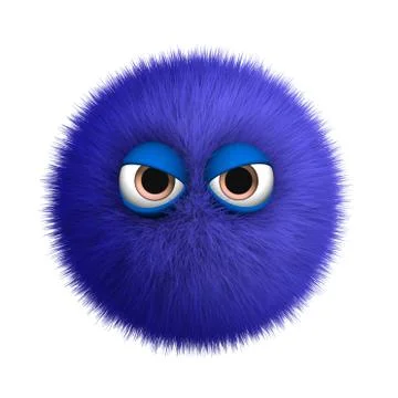 3d cartoon cute bacterium Stock-Illustration