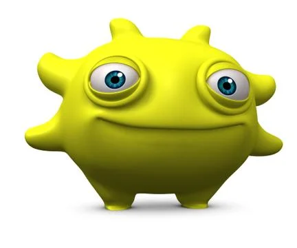 3d cartoon cute bug Stock-Illustration