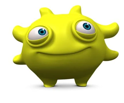 3d cartoon cute bug Stock-Illustration