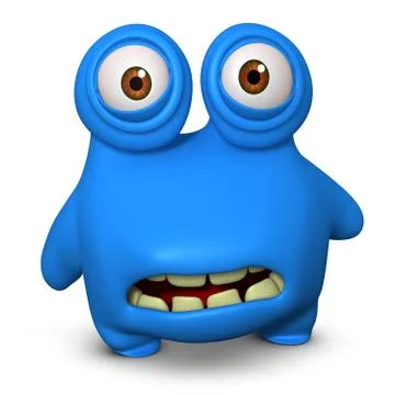 3d cartoon cute bug Иллюстрация