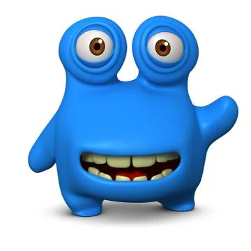 3d cartoon cute bug Stock-Illustration