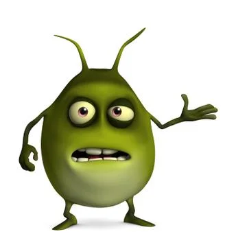 3d cartoon cute bug 스톡 일러스트