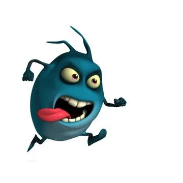 3d cartoon cute bug Stock-Illustration