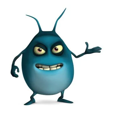 3d cartoon cute bug Stock-Illustration