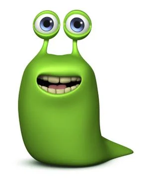 3d cartoon cute germ Stock-Illustration
