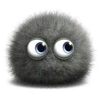 3d cartoon dust Stock-Illustration