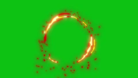 3D cartoon fire animation. rotating animation with green screen. Stock Footage 326503510