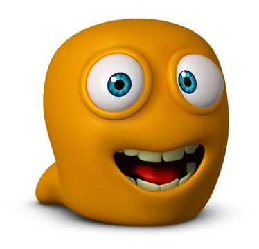 3d cartoon germ 스톡 일러스트