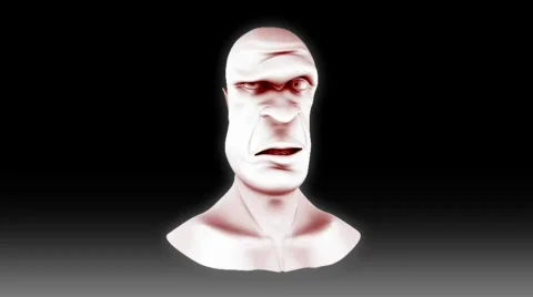 3d cartoon head character Stock Footage 549186