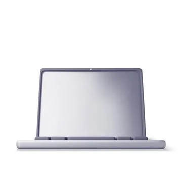 3D cartoon laptop computer isolated. Stock Illustration
