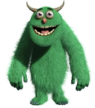 3d cartoon monster Stock-Illustration